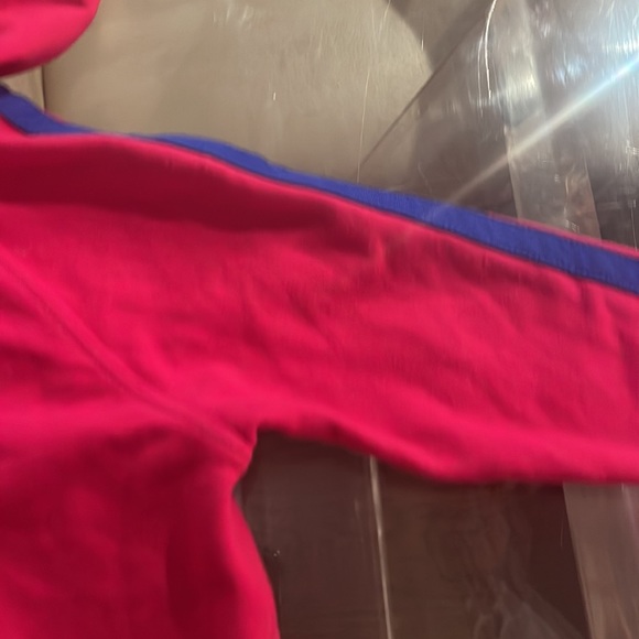 Ralph Lauren size 4t pink with blue strip hooded zip up sweatshirt - Picture 5 of 6